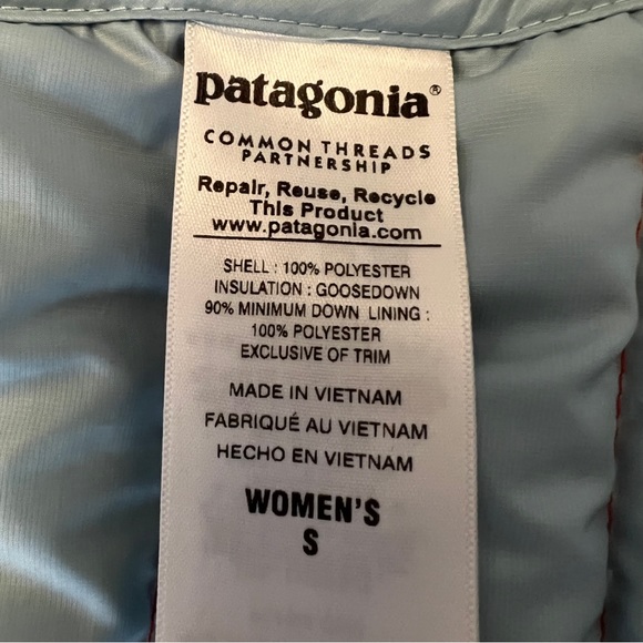 Authentic Patagonia women cherry red quilted vest - Picture 4 of 4